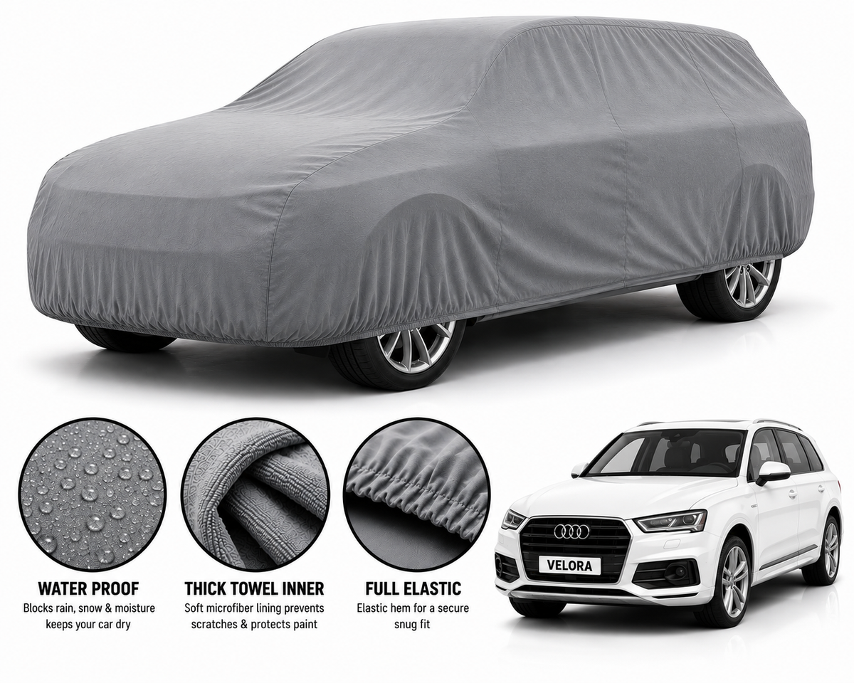 Audi Q7 Microfiber Anti Scratch & Anti Swirls Water Resistant Top Cover
