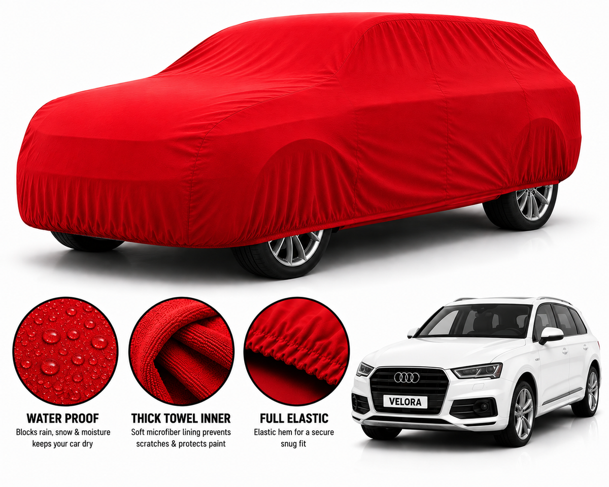 Audi Q7 Microfiber Anti Scratch & Anti Swirls Water Resistant Top Cover