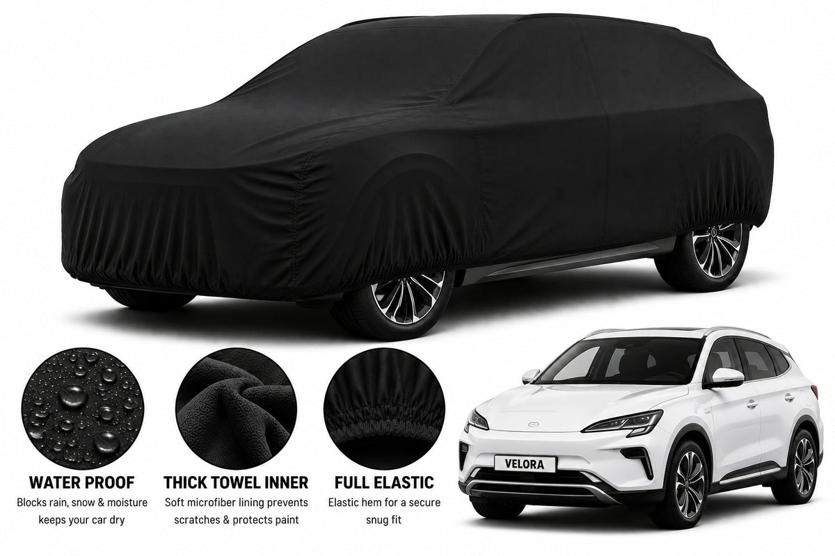 BYD Sealion 6 car cover in Black — Veloura waterproof microfiber
