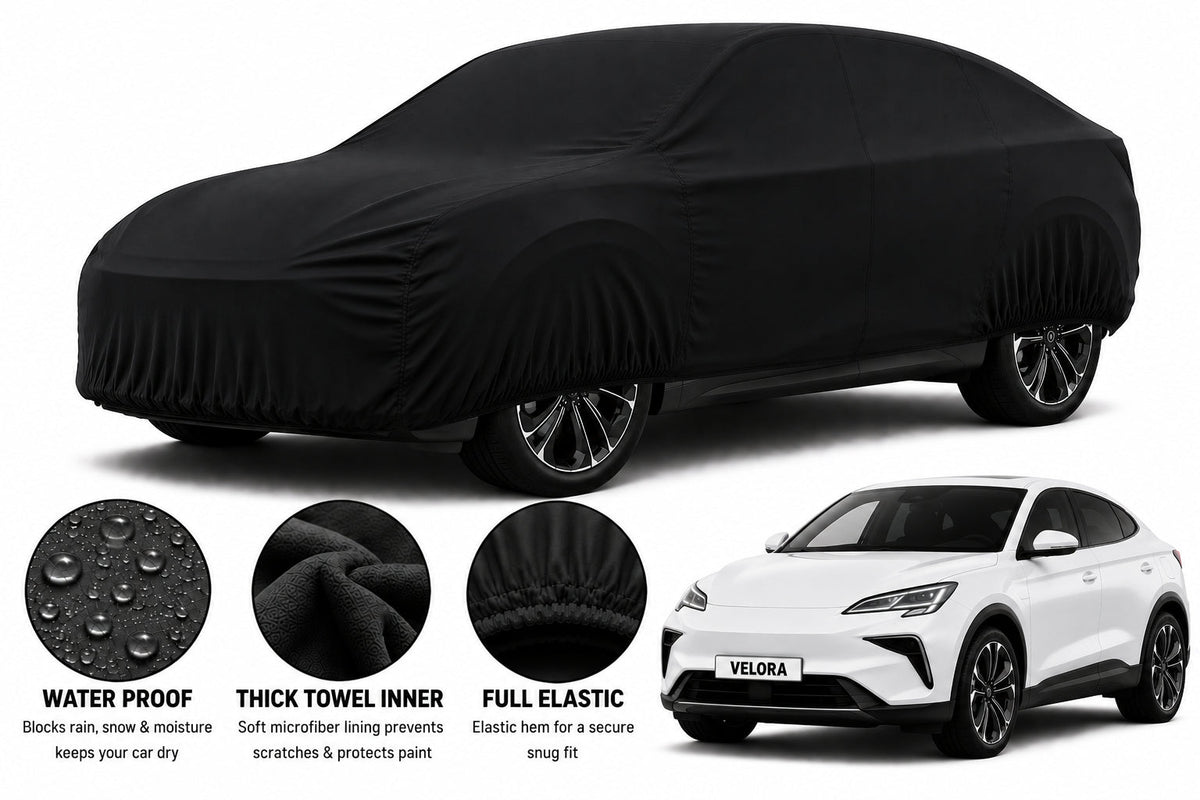 BYD Sealion 7 car cover in Black — Veloura waterproof microfiber