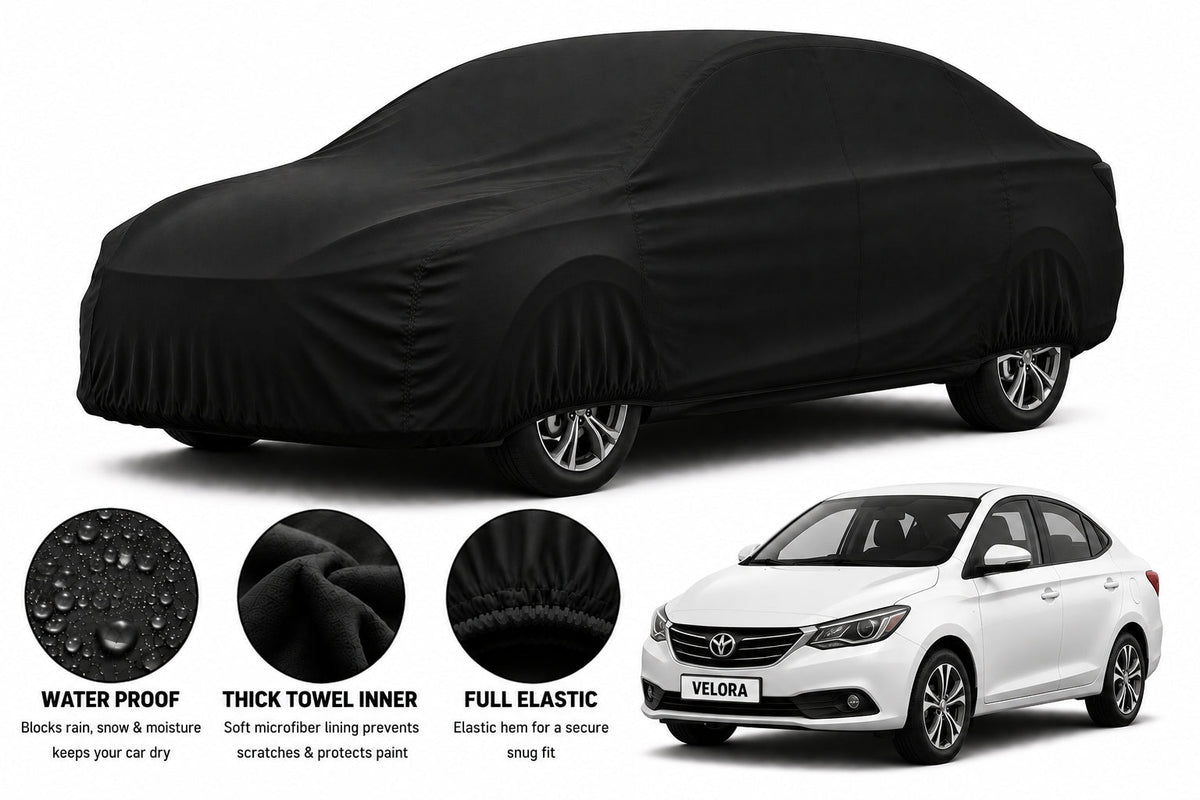 Changan Alsvin car cover in Black — Veloura waterproof microfiber