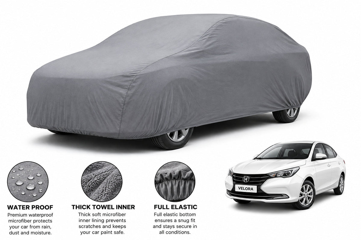 Changan Alsvin car cover in Grey — Veloura waterproof microfiber