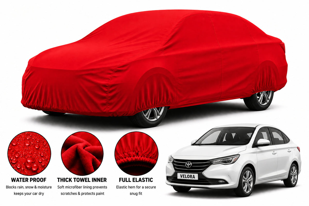 Changan Alsvin car cover in Red — Veloura waterproof microfiber