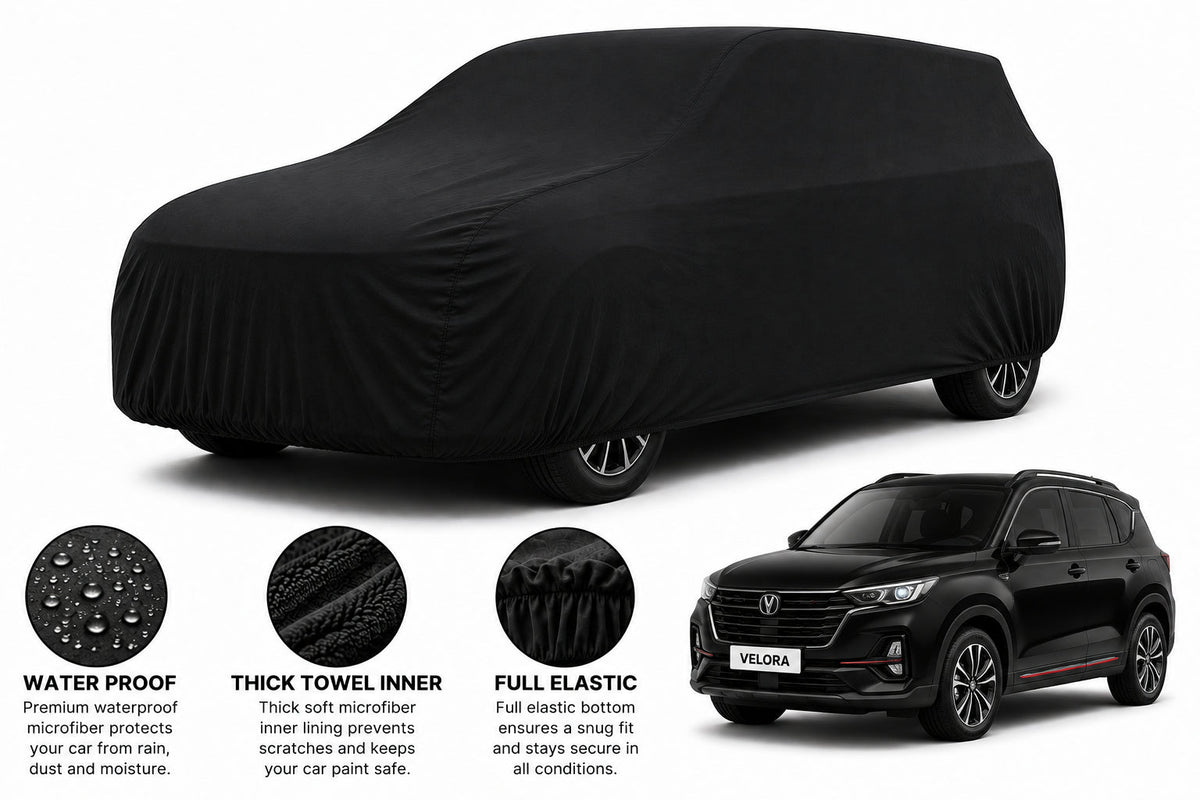 Changan CS 35 car cover in Black — Veloura waterproof microfiber