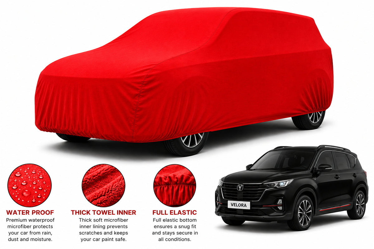 Changan CS 35 car cover in Red — Veloura waterproof microfiber