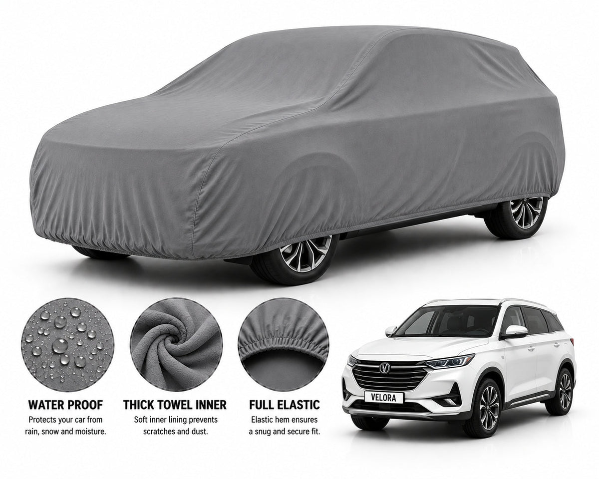 Changan Oshan X7 car cover in Grey — Veloura waterproof microfiber