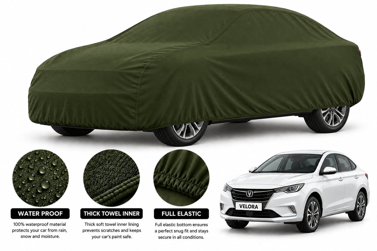 Changan Alsvin car cover in Green — Veloura waterproof microfiber