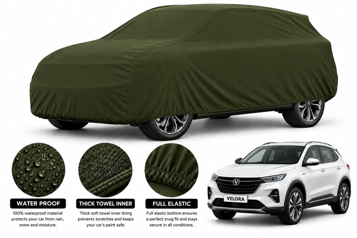 Changan CS 35 car cover in Green — Veloura waterproof microfiber