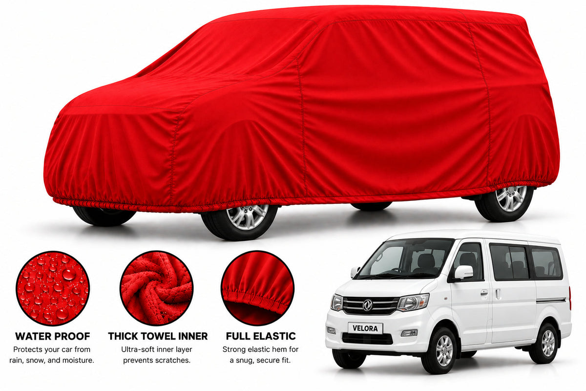 DFSK C37 car cover in Red — Veloura waterproof microfiber