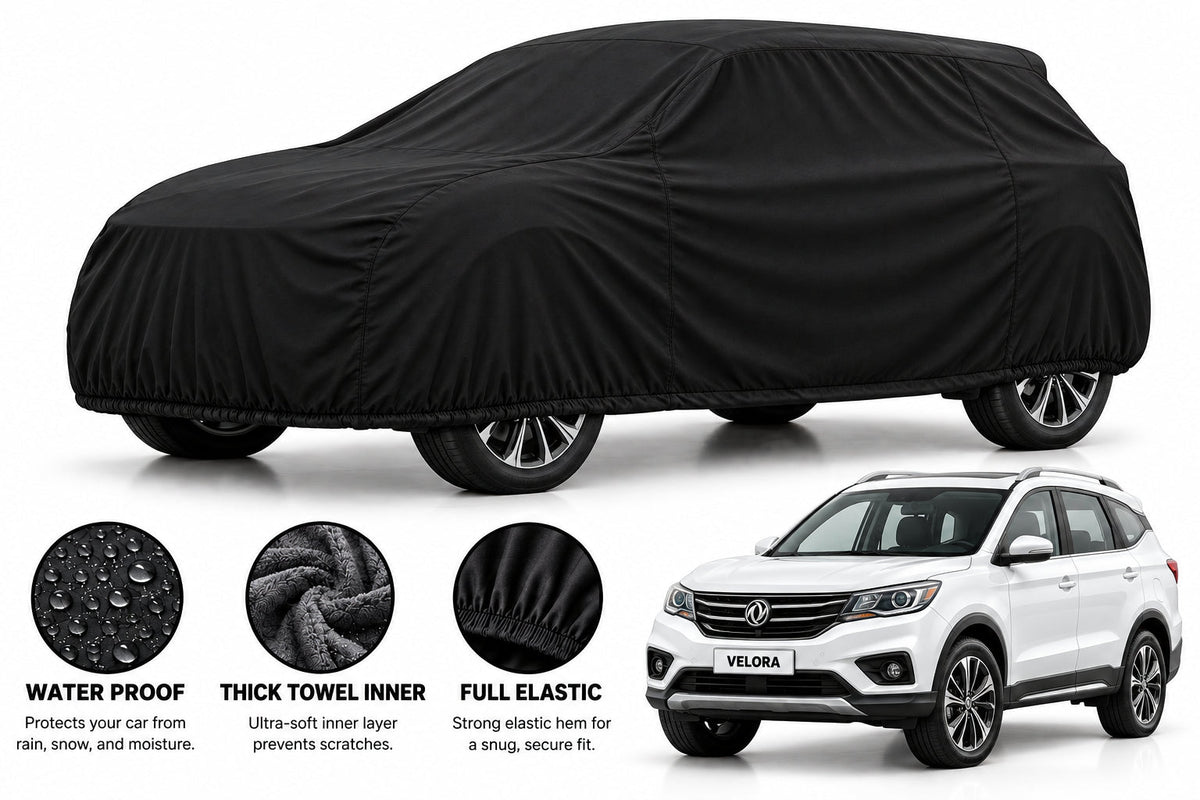 DFSK Glory 580 PRO car cover in Black — Veloura waterproof microfiber