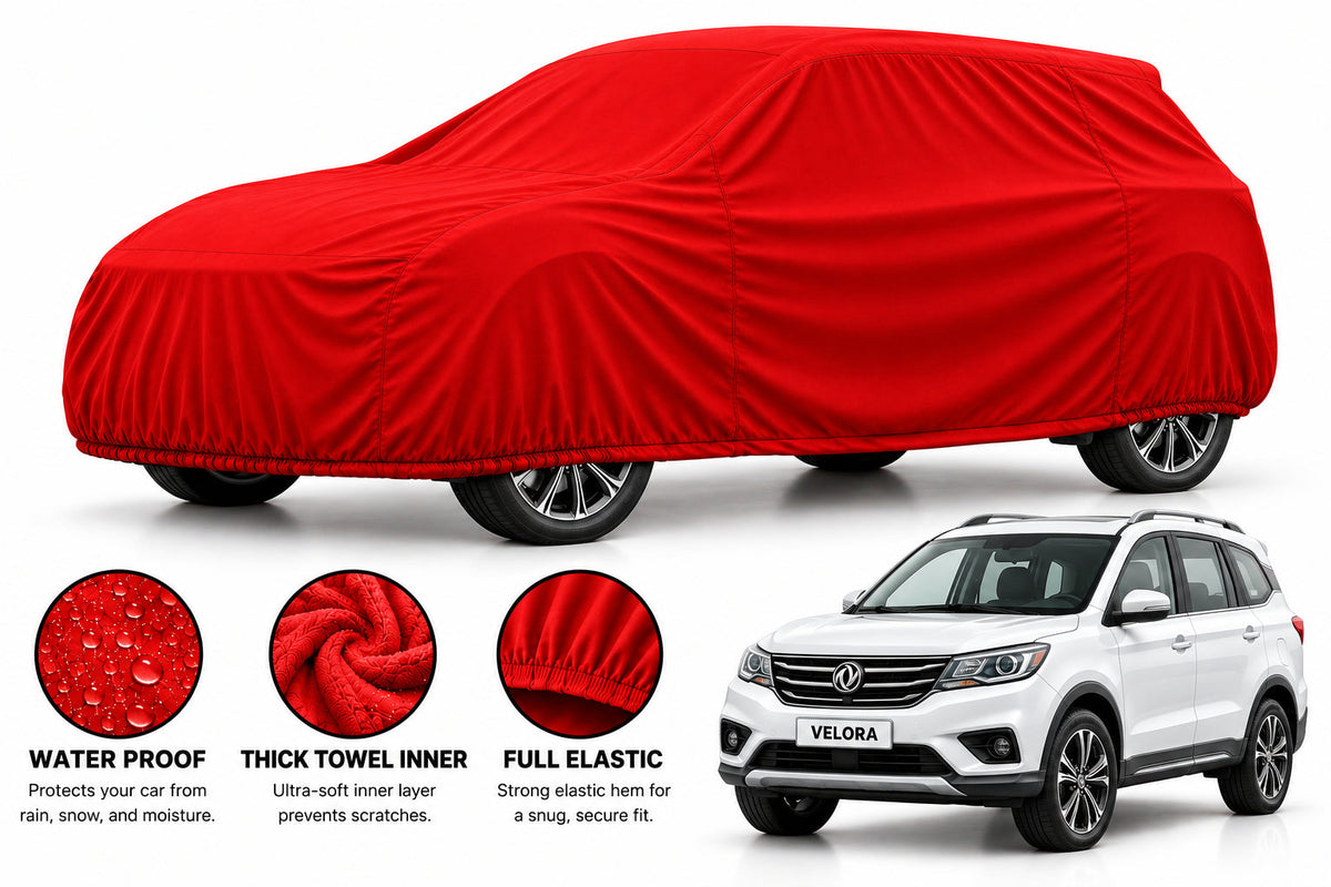 DFSK Glory 580 PRO car cover in Red — Veloura waterproof microfiber