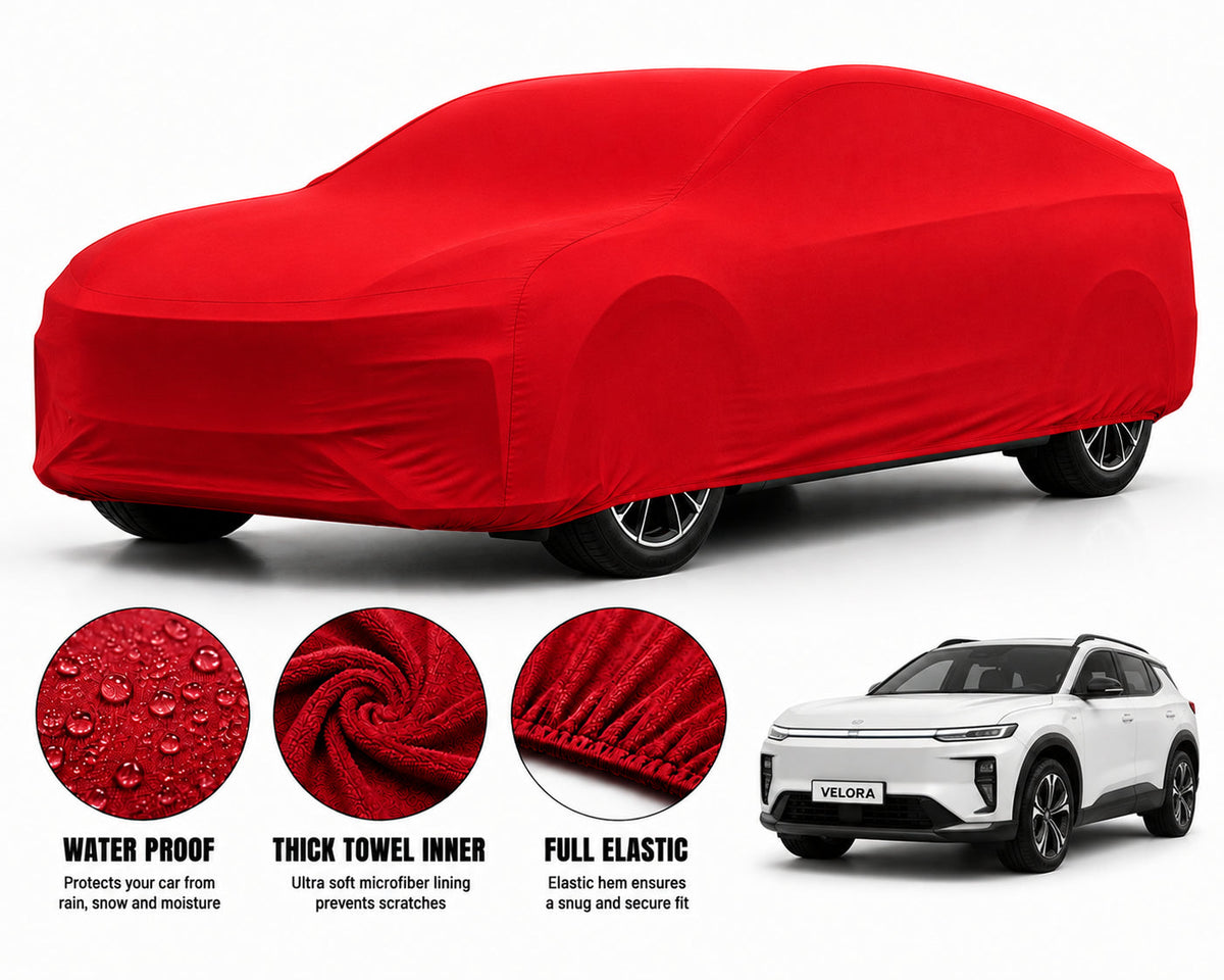 Deepal E07 car cover in Red — Veloura waterproof microfiber