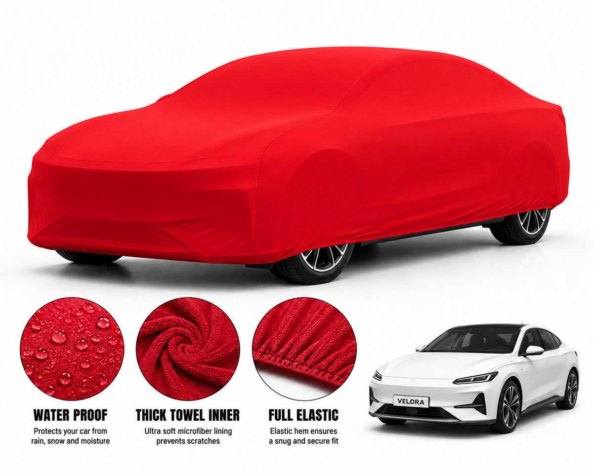 Deepal L07 car cover in Red — Veloura waterproof microfiber