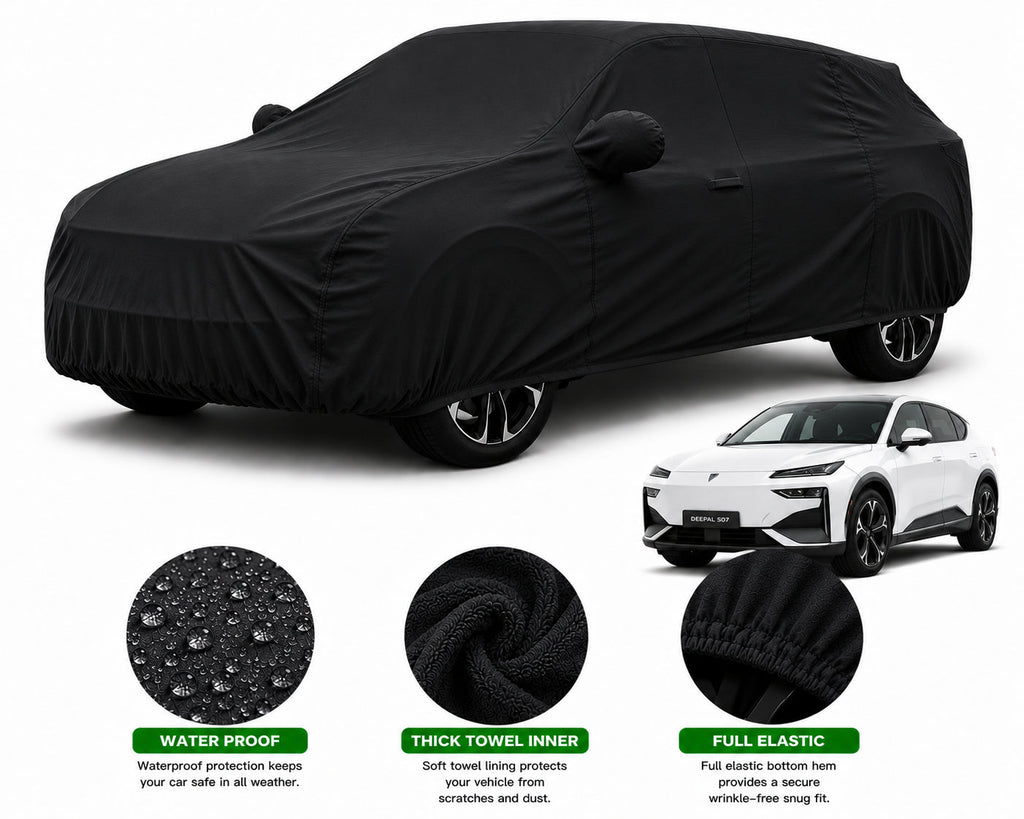 Deepal SO7 car cover in Black — Veloura waterproof microfiber
