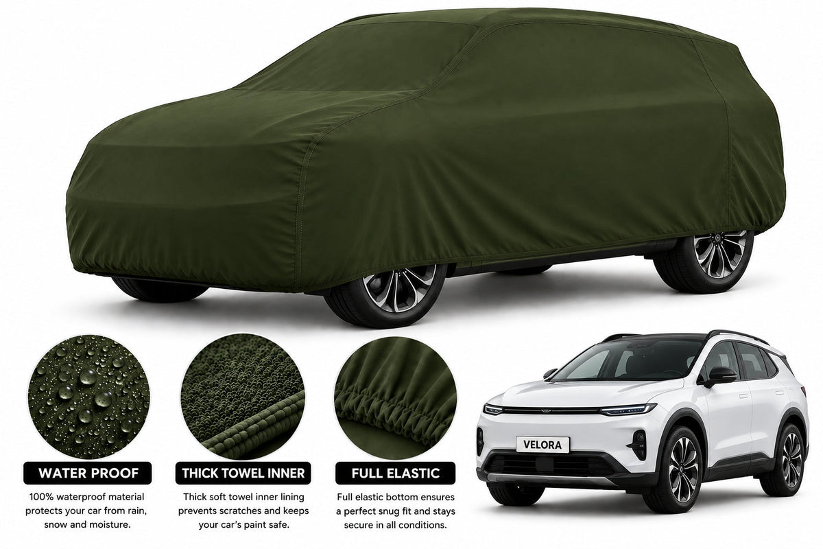 Deepal E07 car cover in Green — Veloura waterproof microfiber