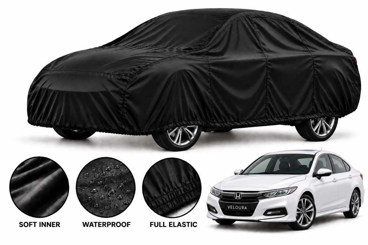 Honda Accord car cover in Black — Veloura waterproof parachute