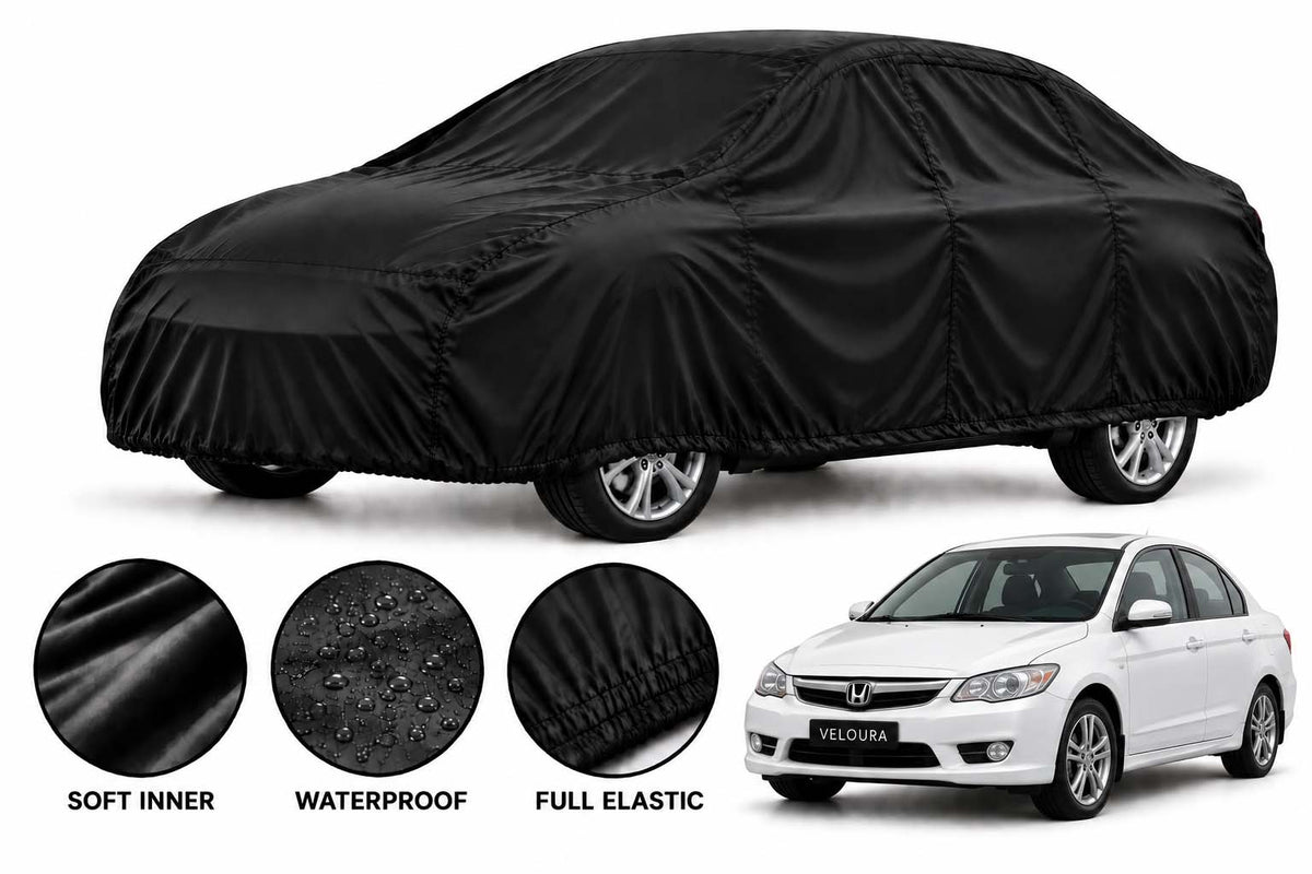 Honda City car cover in Black — Veloura waterproof parachute