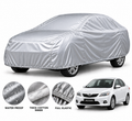 Toyota Corolla 2009-2014 car cover in Silver — Veloura waterproof PVC cotton