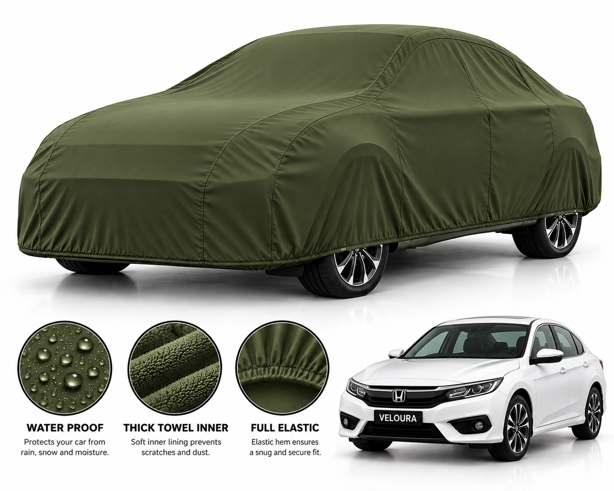 Honda Grande car cover in Green — Veloura waterproof microfiber