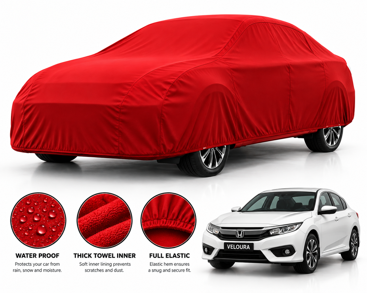 Honda Grande car cover in Red — Veloura waterproof microfiber