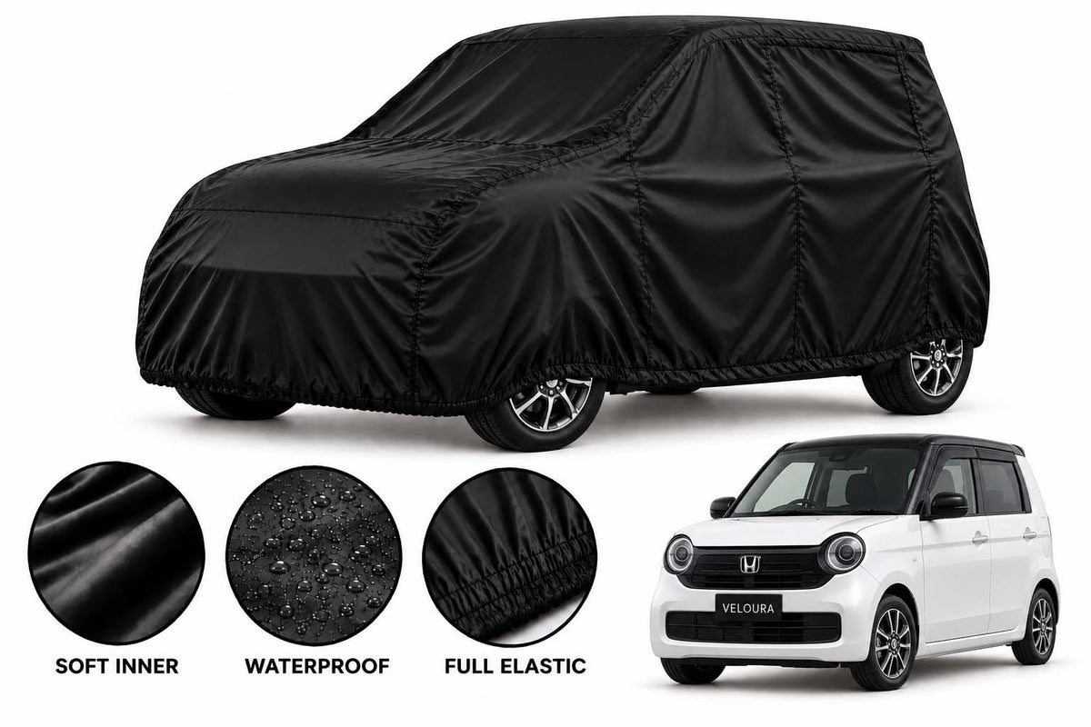 Honda N-One car cover in Black — Veloura waterproof parachute