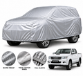 Toyota Vigo Revo car cover in Silver — Veloura waterproof PVC cotton