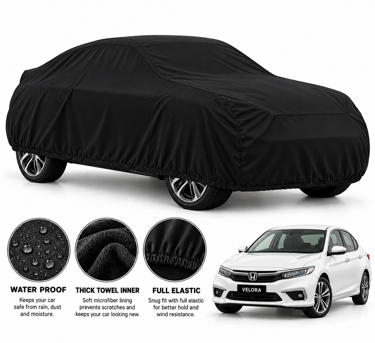 Toyota Atlas Microfiber Anti Scratch & Anti Swirls Water Resistant Top Cover