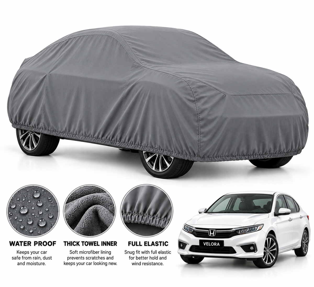 Toyota Atlas Microfiber Anti Scratch & Anti Swirls Water Resistant Top Cover