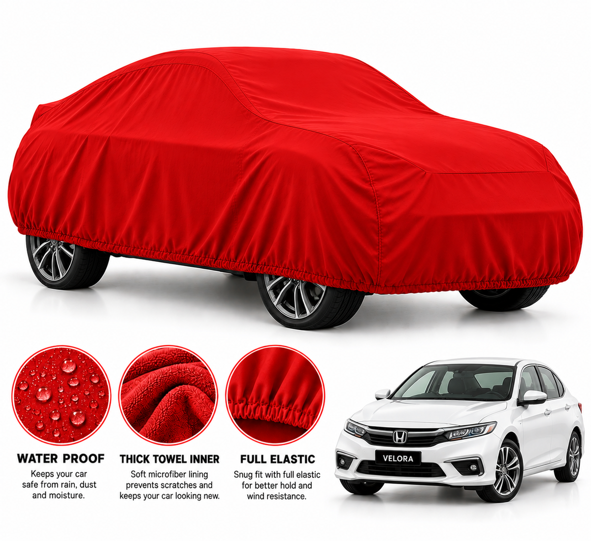 Toyota Atlas Microfiber Anti Scratch & Anti Swirls Water Resistant Top Cover