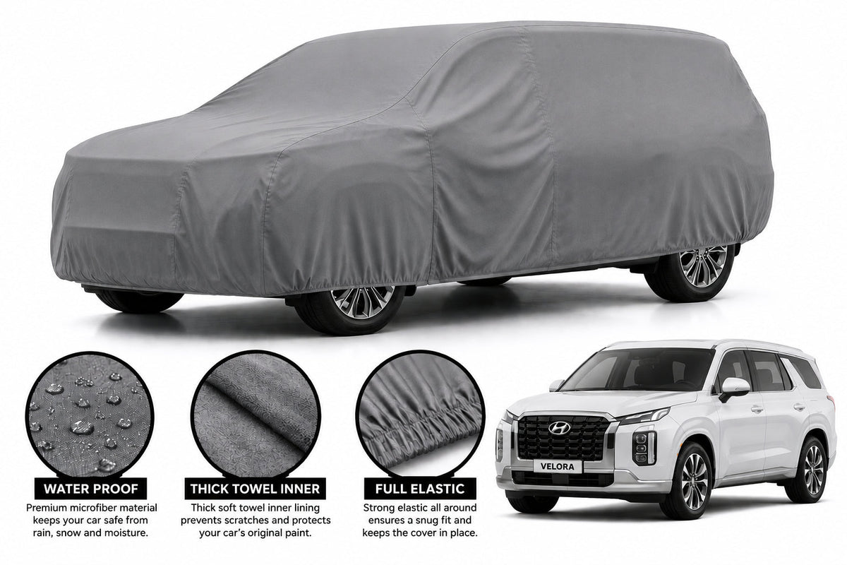 Hyundai Palisade car cover in Grey — Veloura waterproof microfiber