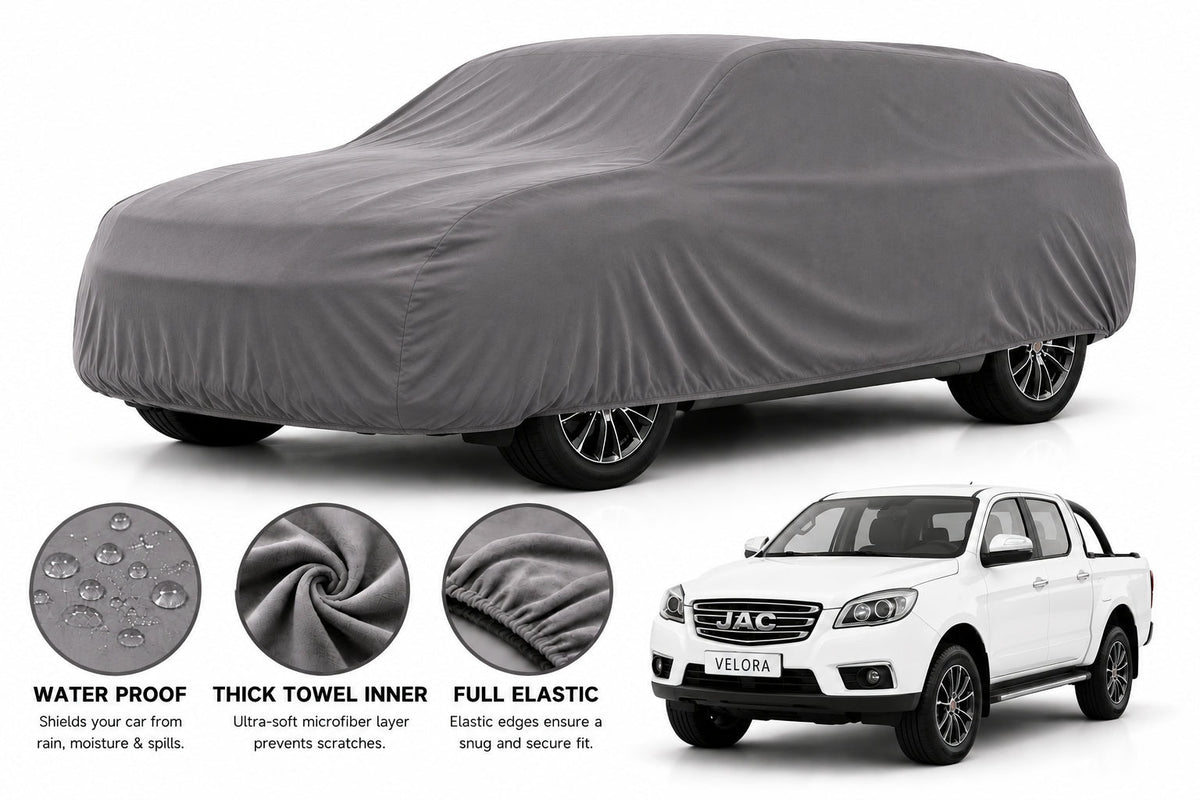 JAC T6 Hunter car cover in Grey — Veloura waterproof microfiber