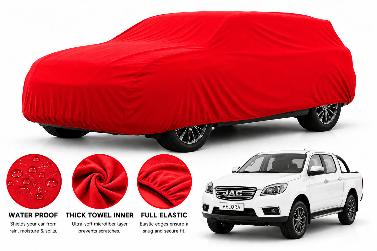 JAC T6 Hunter car cover in Red — Veloura waterproof microfiber