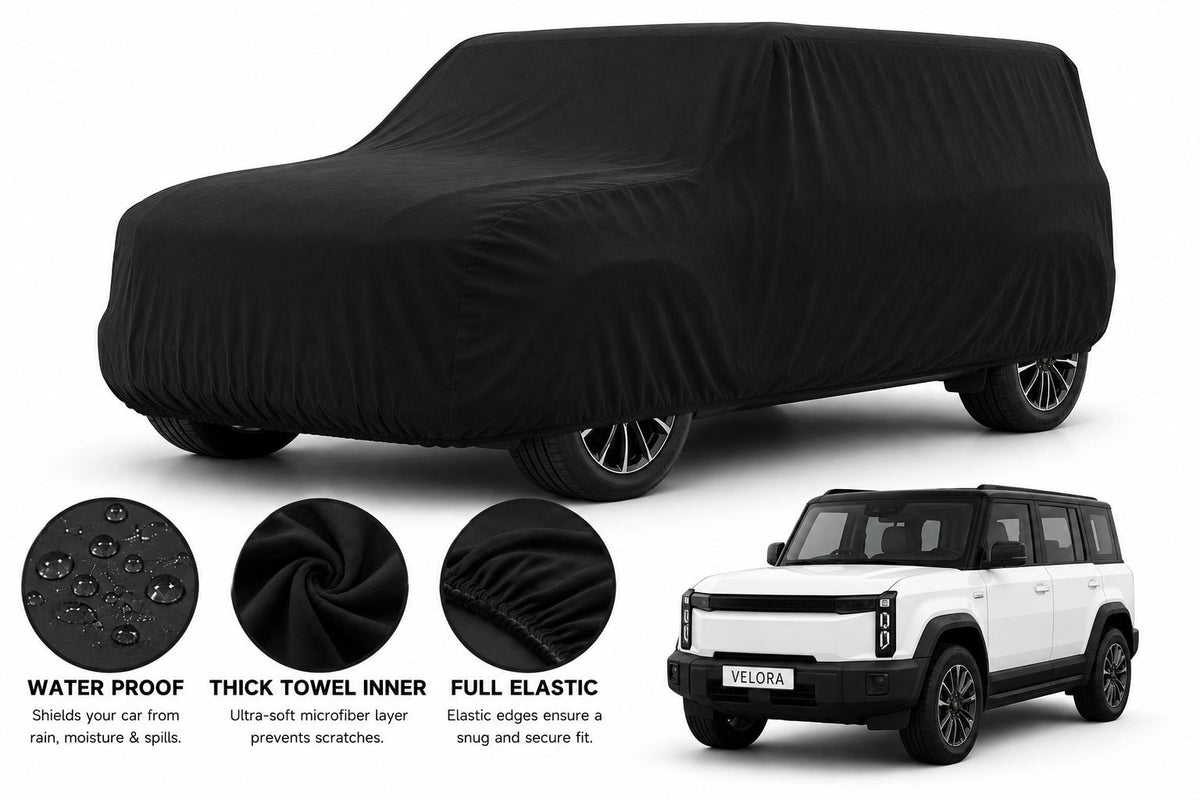 Jaecoo J6 car cover in Black — Veloura waterproof microfiber