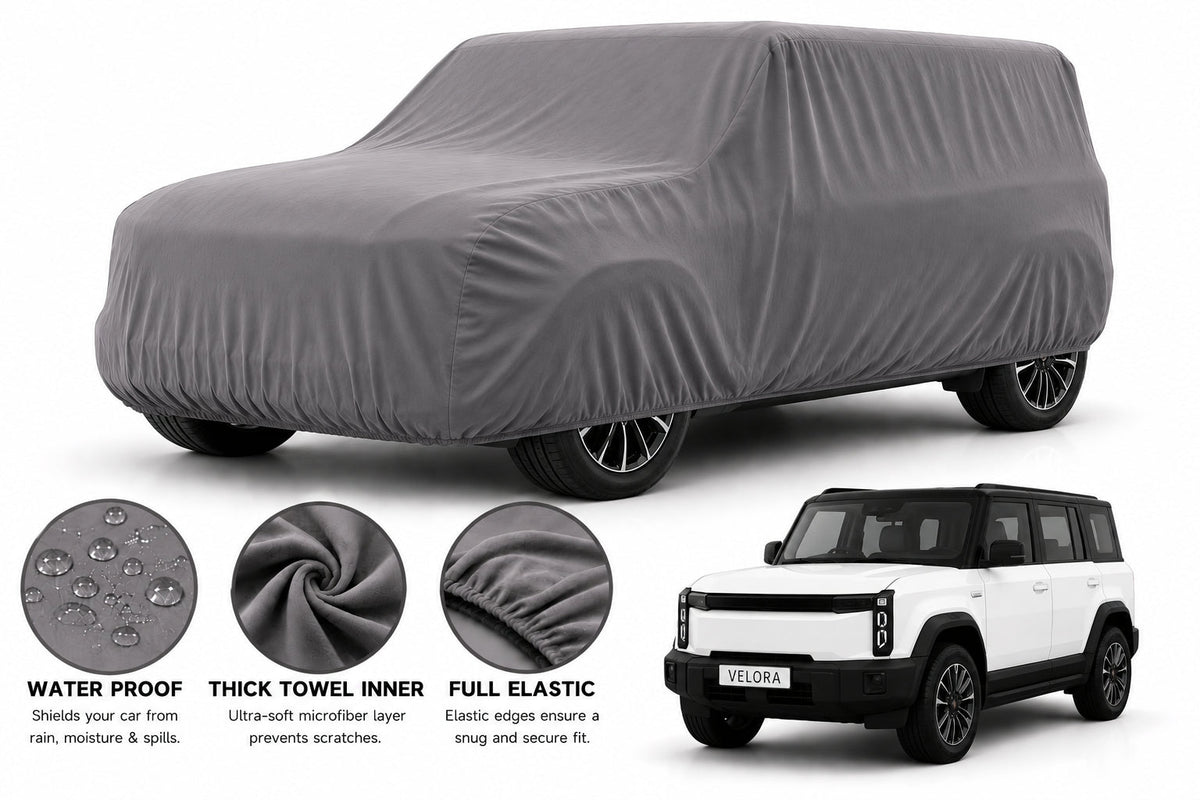 Jaecoo J6 car cover in Grey — Veloura waterproof microfiber