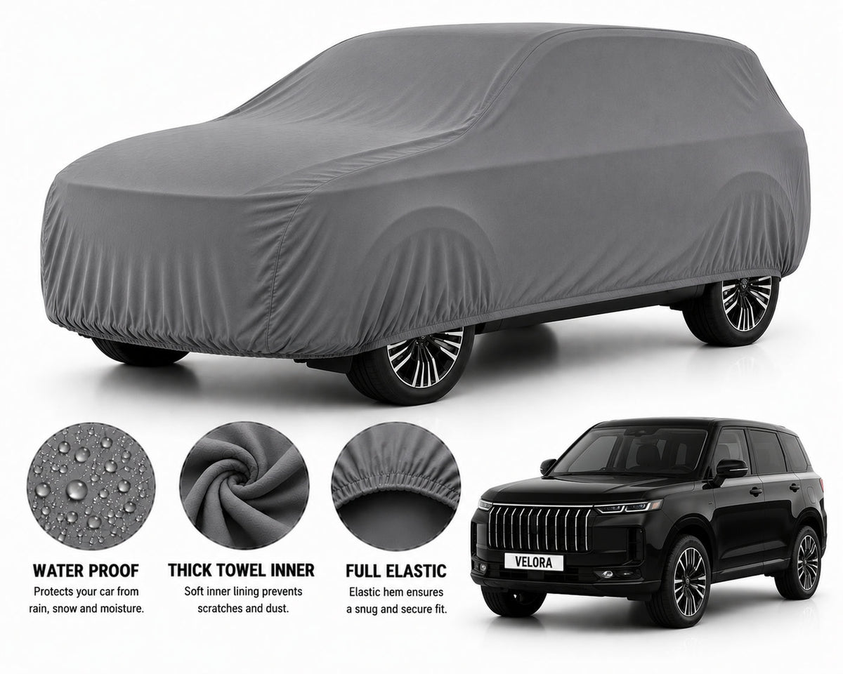 Jaecoo J5 car cover in Grey — Veloura waterproof microfiber