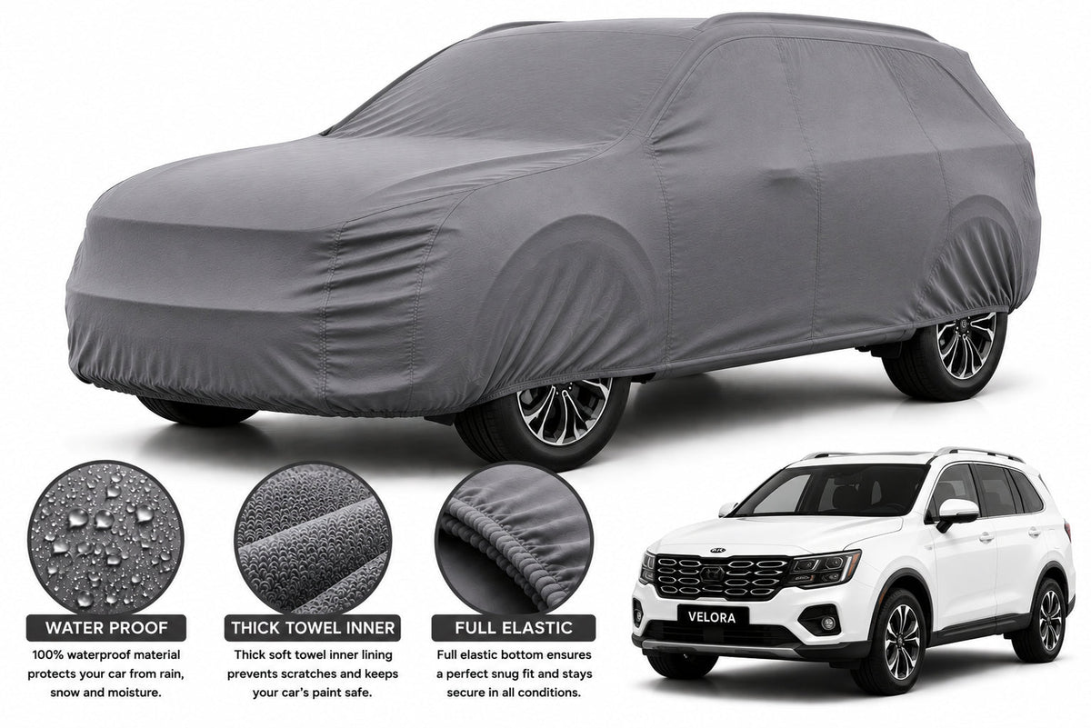 KIA Sorento car cover in Grey — Veloura waterproof microfiber