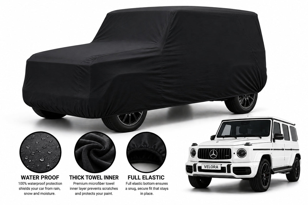 Mercedes G-Class car cover in Black — Veloura waterproof microfiber
