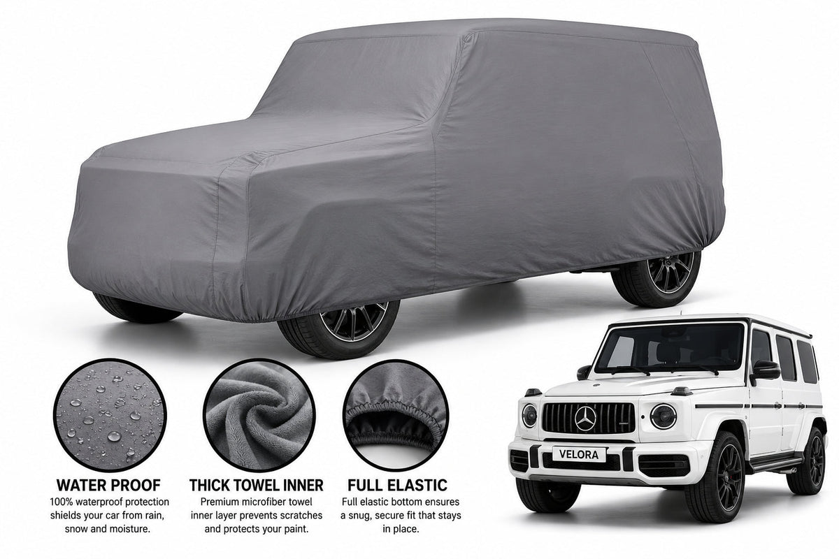 Mercedes G-Class car cover in Grey — Veloura waterproof microfiber