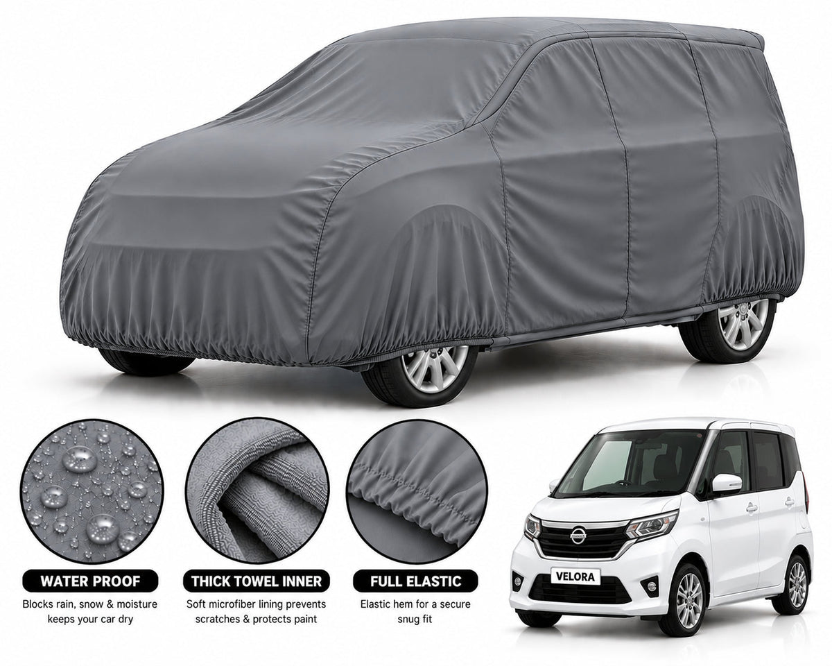 Nissan Dayz car cover in Grey — Veloura waterproof microfiber