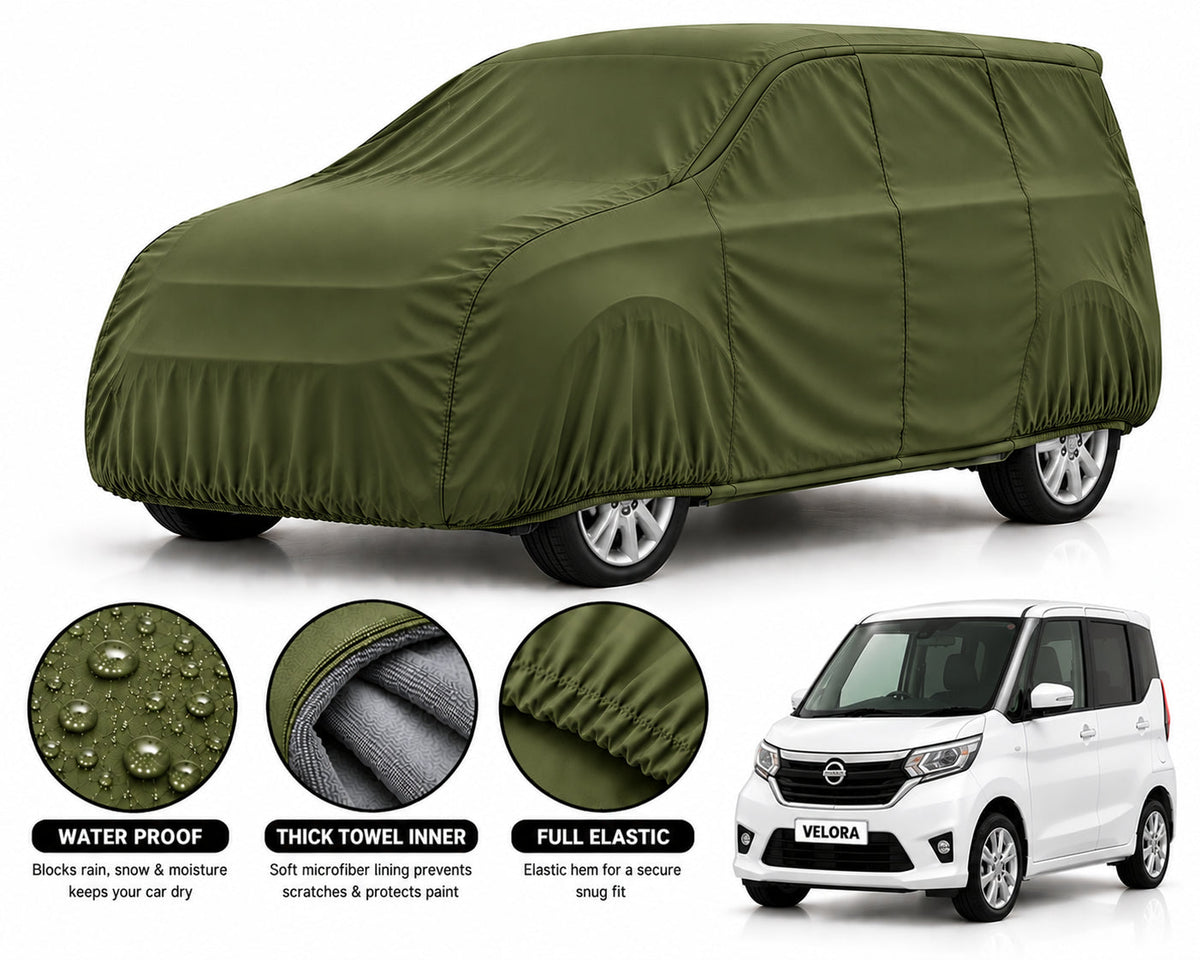Nissan Dayz car cover in Green — Veloura waterproof microfiber