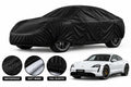 Porsche Taycan car cover in Black — Veloura waterproof parachute