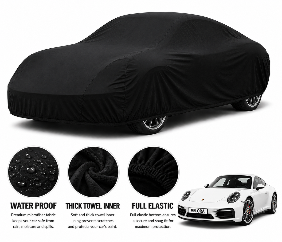 Porsche 911  Microfiber Anti Scratch & Anti Swirls Water Resistant Top Cover