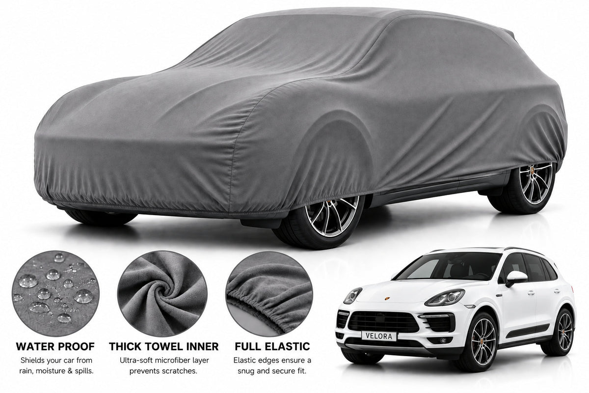 Porsche Macan car cover in Grey — Veloura waterproof microfiber