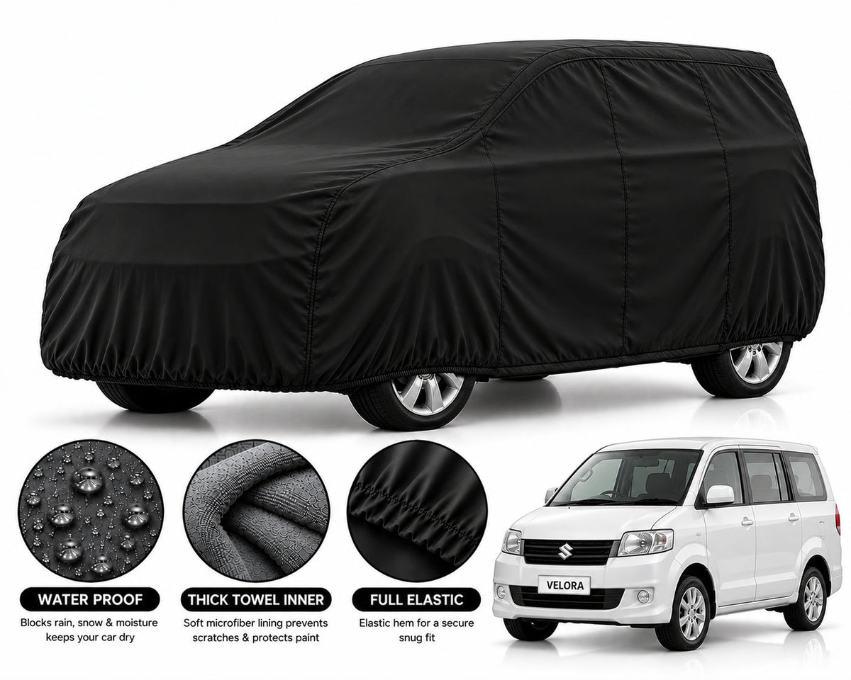 Suzuki APV car cover in Black — Veloura waterproof microfiber