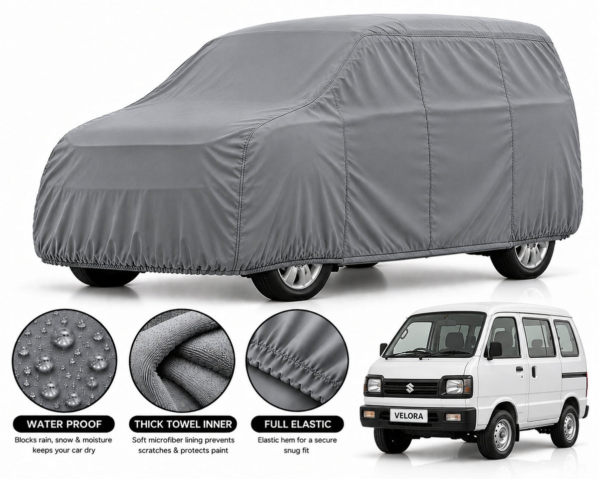 Suzuki Bolan car cover in Grey — Veloura waterproof microfiber
