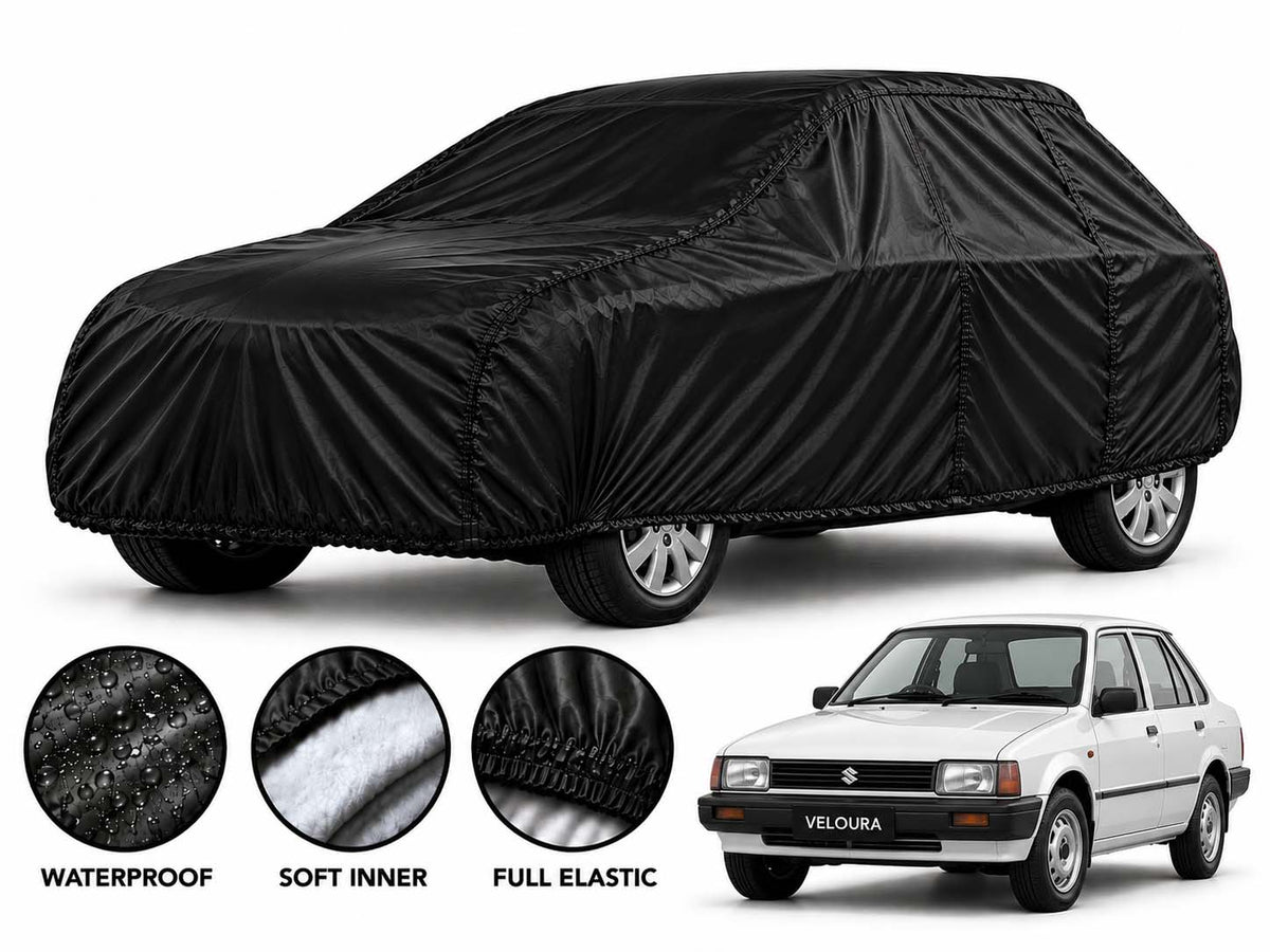 Suzuki FX car cover in Black — Veloura waterproof parachute