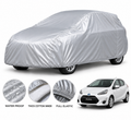 Toyota Aqua car cover in Silver — Veloura waterproof PVC cotton