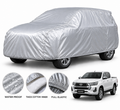 Toyota Tundra car cover in Silver — Veloura waterproof PVC cotton