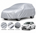 Toyota Vitz 2024 car cover in Silver — Veloura waterproof PVC cotton