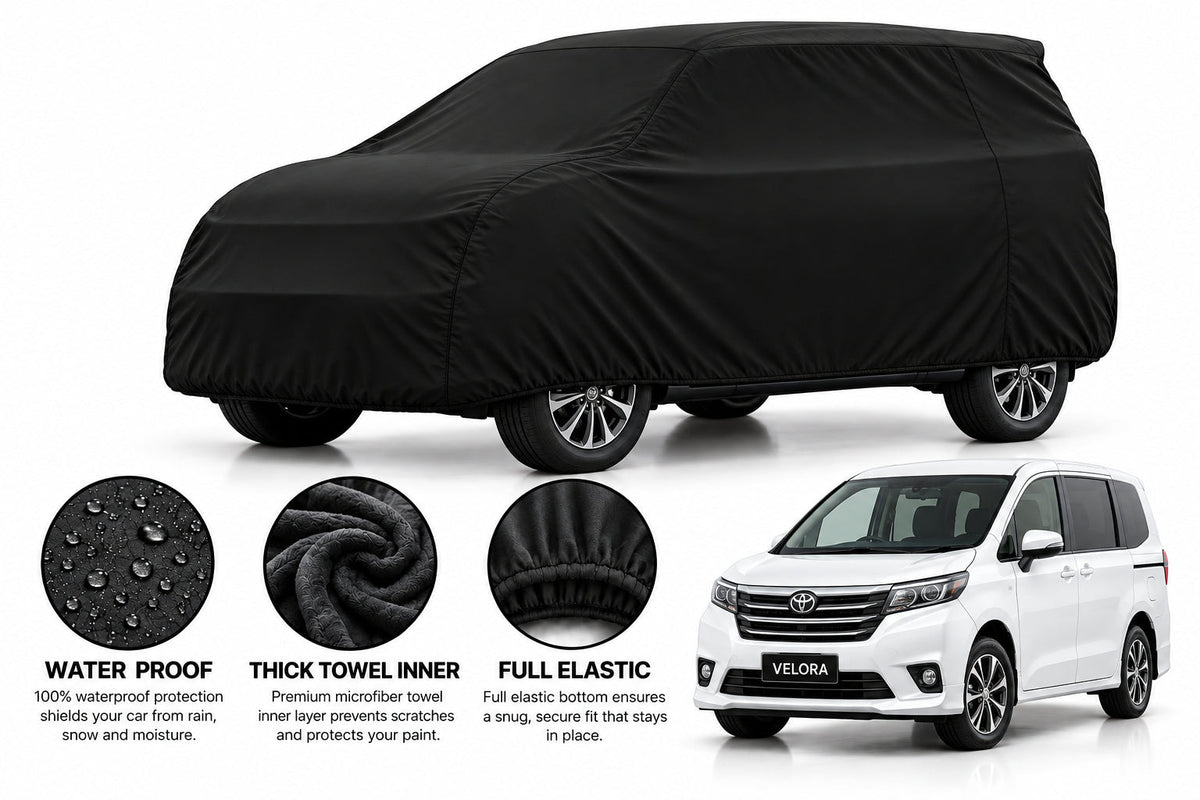 Honda Freed car cover in Black — Veloura waterproof microfiber
